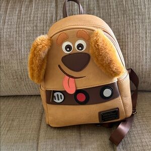 Disney loungefly Dug from Up backpack adjustable 10 by 8